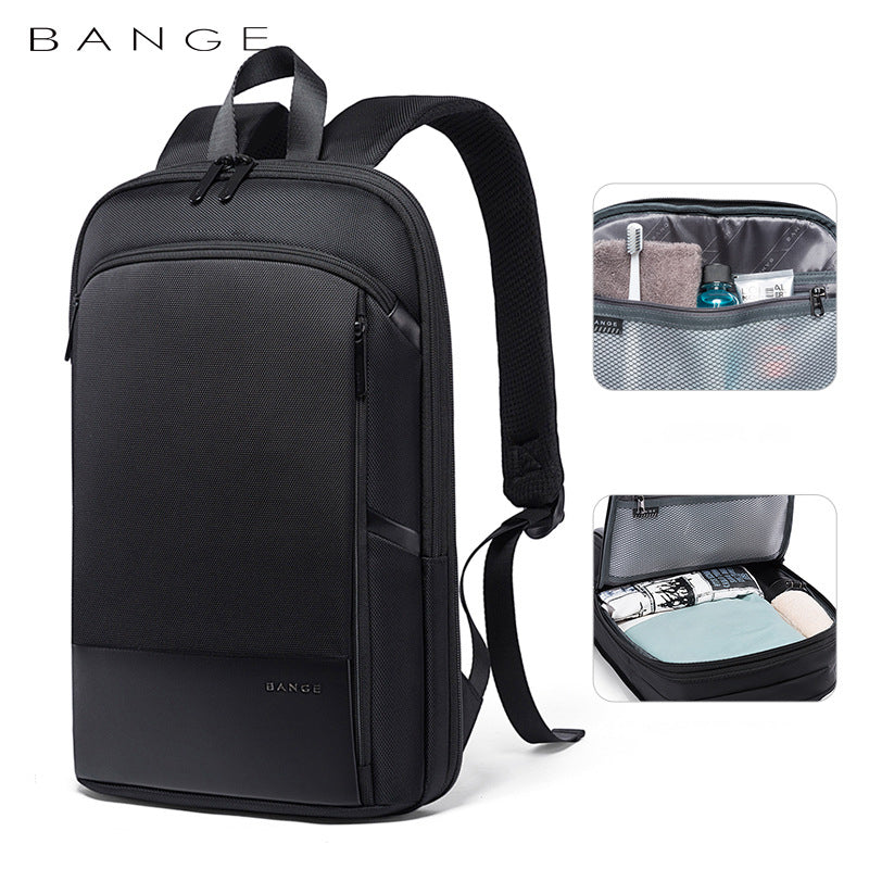 New Shoulder Bag Men's Fashion Light Computer Bag Casual Expansion Oxford Cloth Men's Bag Backpack