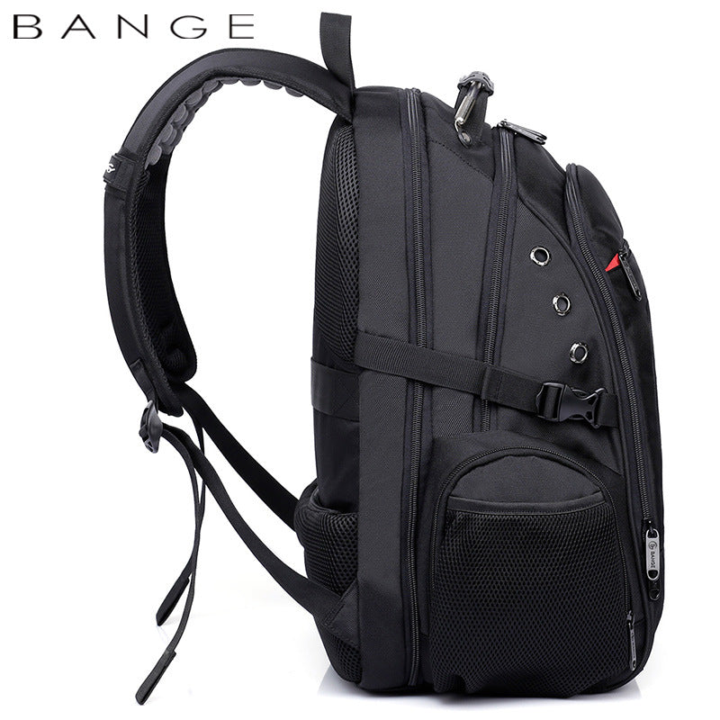 New Student Schoolbag Waterproof Outdoor Men's Computer Backpack Earplug Hole Charging Large Capacity Backpack