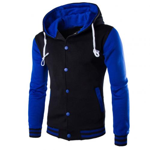 Fashion Men Winter Long Sleeve Varsity Jacket 2021 Single-breasted Warm Fleece Coat Men's Jacket Sweatshirt Fleece Coat