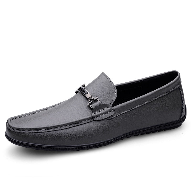 Fashion Mens Genuine Leather Shoes New Arrival Casual Shoes Business Men Slip-on Shoes All-Match Loafers Handmade Driving Flats