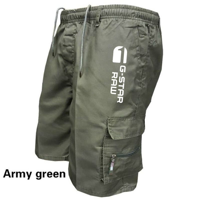 2022 Summer Men's Cargo Shorts Fashion Casual Multi-pocket Breeches Homme Loose Boardshorts Male Pants