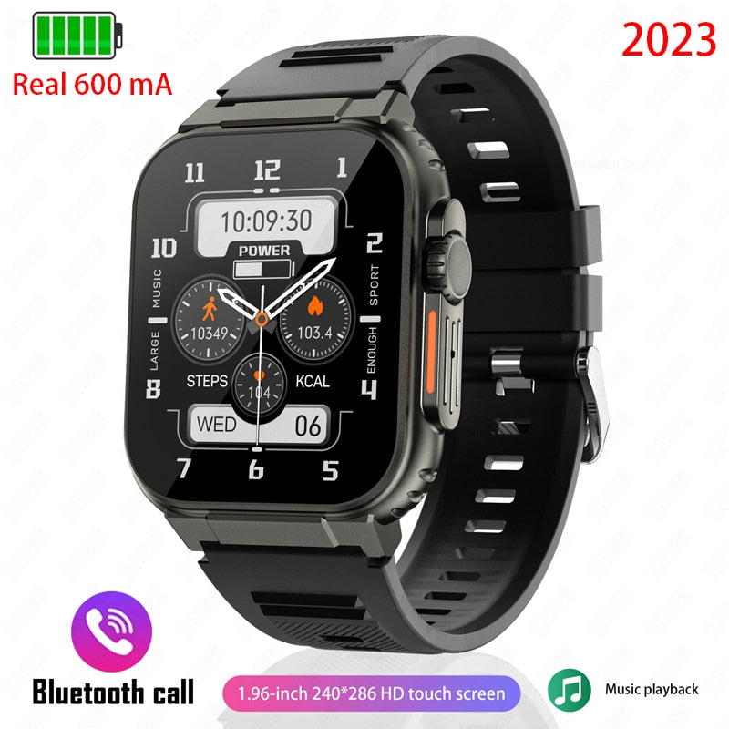 AMOLED HD Screen Bluetooth Call Women Smart Watch Men 600Mah Large Battery 100+ Sports Fitness Tracker Waterproof Smartwatch Man