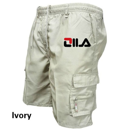 Fashion Cargo Short Men's Drawstring GYM Shorts Men Tactical Short Pants Summer Beach Pants Casual Jogging Shorts Loose Pants