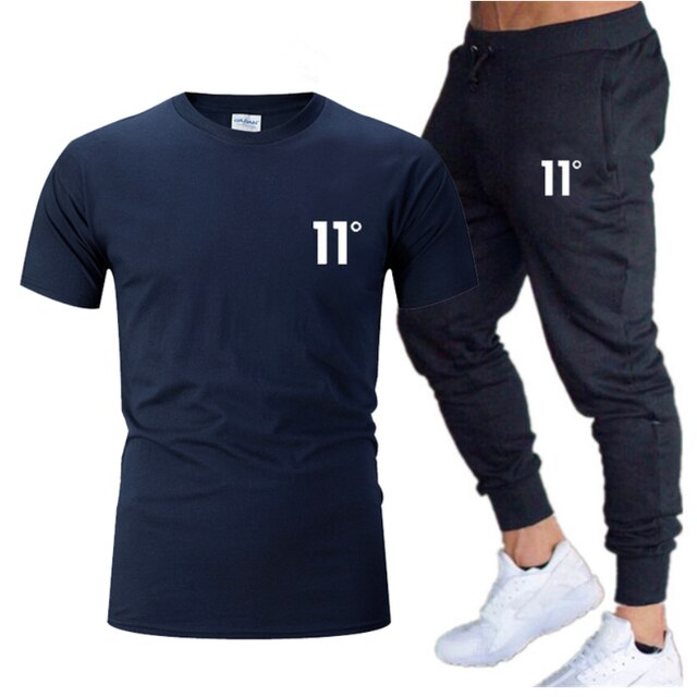 Hot Selling Men's Sweatshirt + Pants 2 Piece Set Casual Sportswear Basketball Wear Spring&Summer New Sportswear Brand Suit 11C