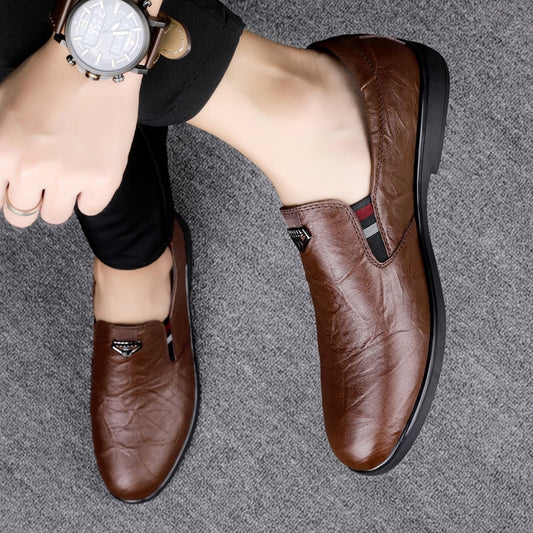 Luxury Brand Loafers Slip-on Leather Designer Men's Shoes Cowhide Formal Moccasin Men's Shoes Fashion Comfortable Platform Shoes