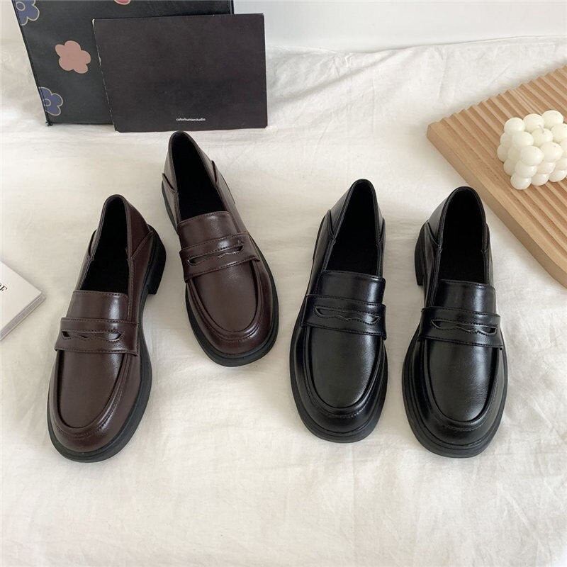 Women's loafers Shoes Oxfords loafers women Mary Jane Shoes Girls Japanese School Jk Uniform Lolita Shoes College Gothic shoes