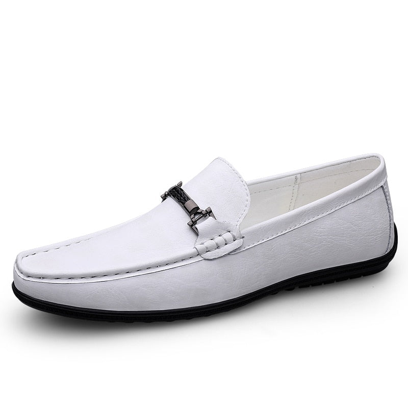 Fashion Mens Genuine Leather Shoes New Arrival Casual Shoes Business Men Slip-on Shoes All-Match Loafers Handmade Driving Flats