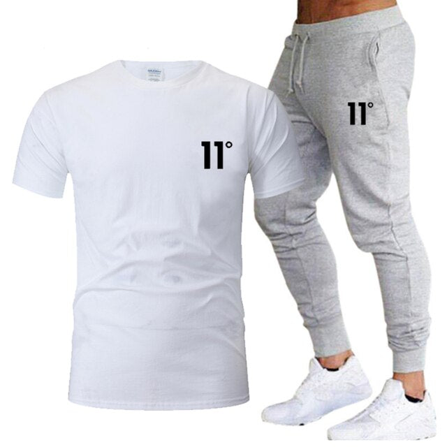 Hot Selling Men's Sweatshirt + Pants 2 Piece Set Casual Sportswear Basketball Wear Spring&Summer New Sportswear Brand Suit 11C