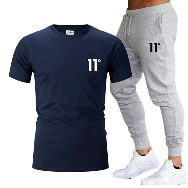 Hot Selling Men's Sweatshirt + Pants 2 Piece Set Casual Sportswear Basketball Wear Spring&Summer New Sportswear Brand Suit 11C