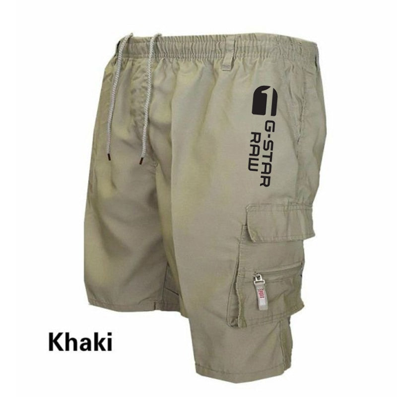 2022 Summer Men's Cargo Shorts Fashion Casual Multi-pocket Breeches Homme Loose Boardshorts Male Pants