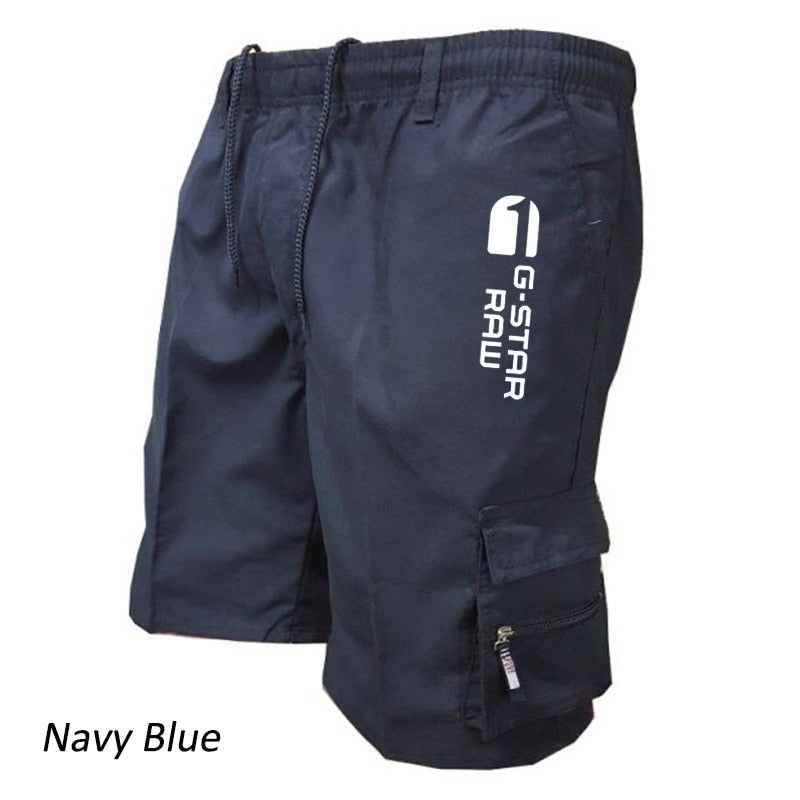 2022 Summer Men's Cargo Shorts Fashion Casual Multi-pocket Breeches Homme Loose Boardshorts Male Pants