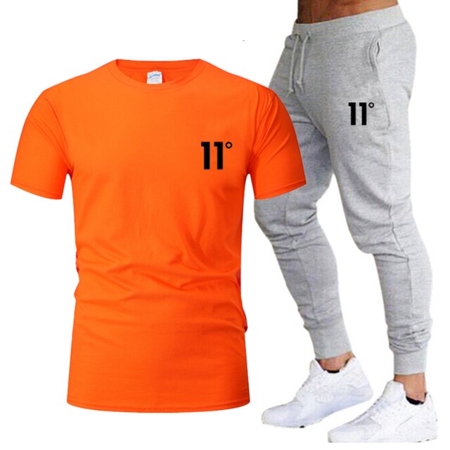 Hot Selling Men's Sweatshirt + Pants 2 Piece Set Casual Sportswear Basketball Wear Spring&Summer New Sportswear Brand Suit 11C