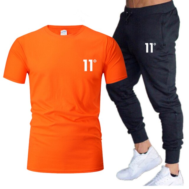 Hot Selling Men's Sweatshirt + Pants 2 Piece Set Casual Sportswear Basketball Wear Spring&Summer New Sportswear Brand Suit 11C