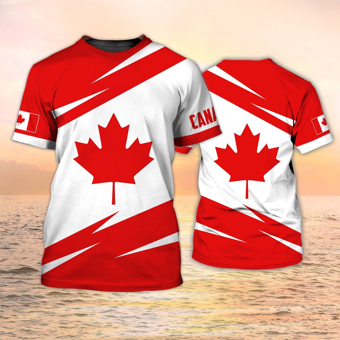 Canada T-Shirts Canadian Flag Emblem Maple Leaf 3D Print Streetwear Men Women Fashion Oversized T Shirt Kids Tees Tops Clothing