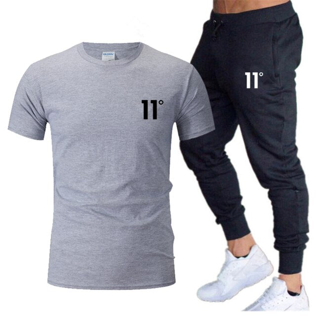 Hot Selling Men's Sweatshirt + Pants 2 Piece Set Casual Sportswear Basketball Wear Spring&Summer New Sportswear Brand Suit 11C