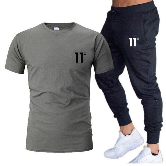 Hot Selling Men's Sweatshirt + Pants 2 Piece Set Casual Sportswear Basketball Wear Spring&Summer New Sportswear Brand Suit 11C